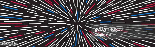 star warp background - starburst galaxy stock illustrations