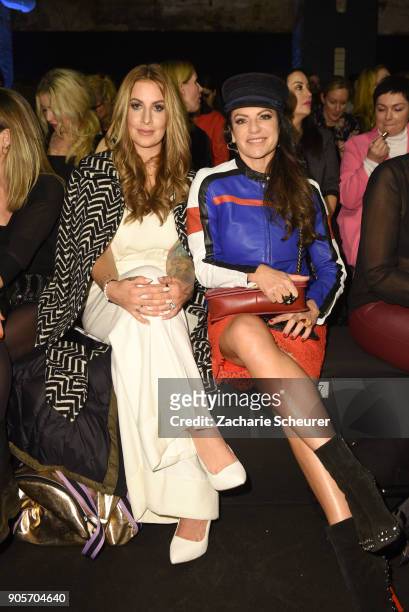 Charlotte Wuerdig and Christine Neubauer attend the Riani show during the MBFW Berlin January 2018 at ewerk on January 16, 2018 in Berlin, Germany.