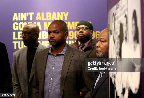 Bickerstaff and Bernie Bickerstaff participate in MLK Sports Legacy Award and a tour of the National Civil Rights Museum on January 14, 2018 at the...