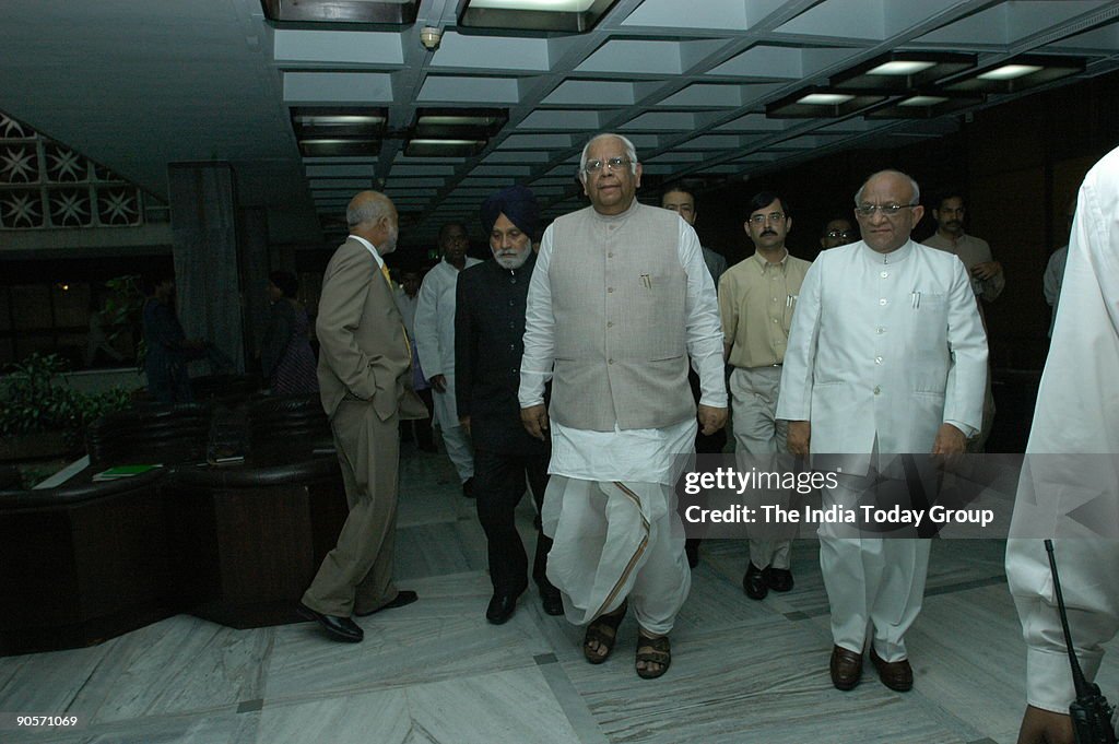 Somnath Chatterjee, Lok Sabha Speaker at All state Speakers meeting in New Delhi, India
