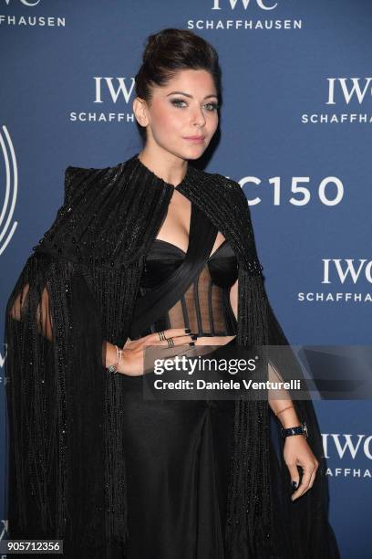 Kanika Kapoor walks the red carpet for IWC Schaffhausen at SIHH 2018 on January 16, 2018 in Geneva, Switzerland.