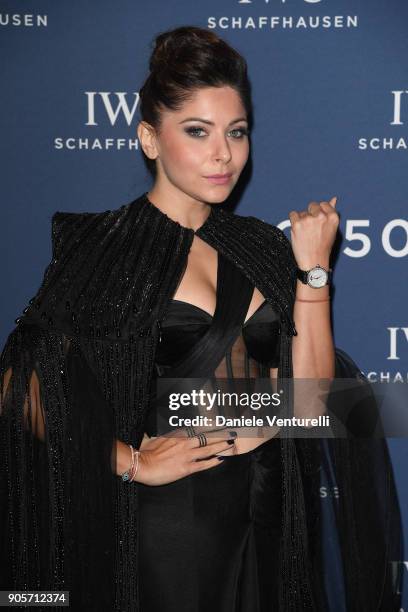 Kanika Kapoor walks the red carpet for IWC Schaffhausen at SIHH 2018 on January 16, 2018 in Geneva, Switzerland.