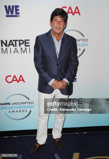 Robert Friedman is seen at NATPE Unscripted Breakthrough Awards Luncheon Ceremony on January 16, 2018 in Miami Beach, Florida.