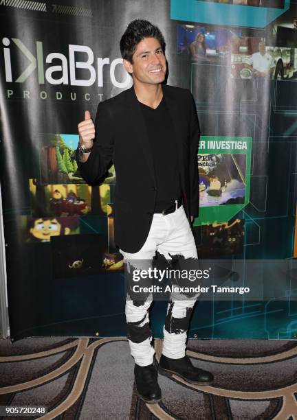 Poncho de Anda is seen at NATPE Unscripted Breakthrough Awards Luncheon Ceremony on January 16, 2018 in Miami Beach, Florida.