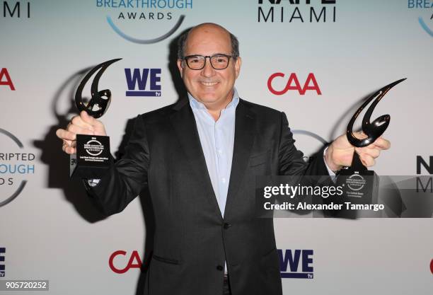 Emilio Rubio is seen at NATPE Unscripted Breakthrough Awards Luncheon Ceremony on January 16, 2018 in Miami Beach, Florida.