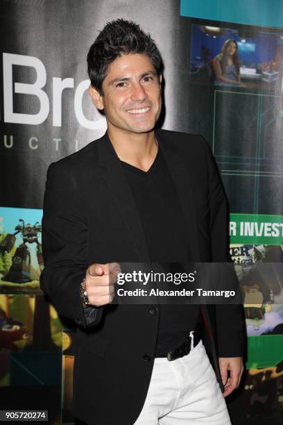 Poncho de Anda is seen at NATPE Unscripted Breakthrough Awards Luncheon Ceremony on January 16, 2018 in Miami Beach, Florida.