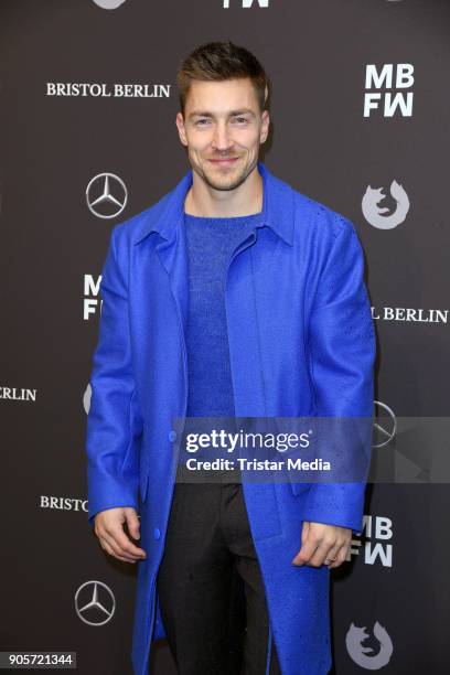 Philipp Boy attends the Ewa Herzog show during the MBFW Berlin January 2018 at ewerk on January 16, 2018 in Berlin, Germany.