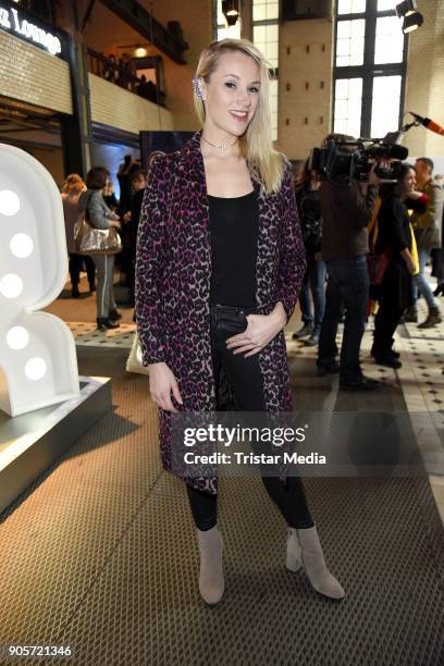 Anna Hofbauer attends the Ewa Herzog show during the MBFW Berlin January 2018 at ewerk on January 16, 2018 in Berlin, Germany.