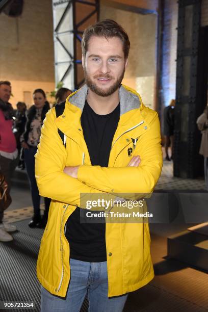 Maurice Gajda attends the Ewa Herzog show during the MBFW Berlin January 2018 at ewerk on January 16, 2018 in Berlin, Germany.