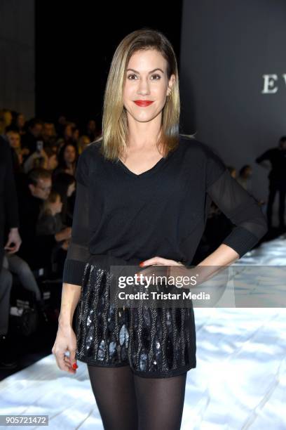 Wolke Hegenbarth attends the Ewa Herzog show during the MBFW Berlin January 2018 at ewerk on January 16, 2018 in Berlin, Germany.