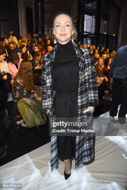 Linda Hesse attends the Ewa Herzog show during the MBFW Berlin January 2018 at ewerk on January 16, 2018 in Berlin, Germany.