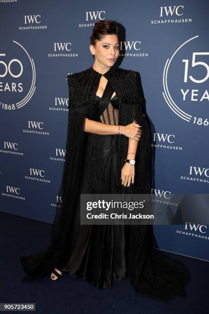 Kanika Kapoor attends the IWC Schaffhausen Gala celebrating the Maisons 150th anniversary and the launch of its Jubilee Collection at the Salon...