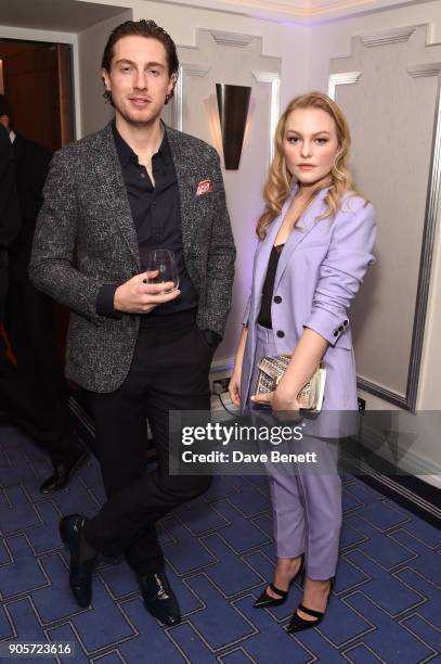 Rory Fleck Byrne and Ciara Charteris attend the Niquesa Pre-BAFTA dinner at Claridge's Hotel on January 16, 2018 in London, England.
