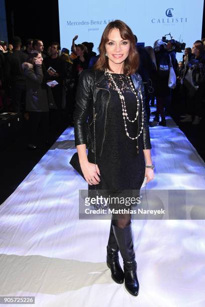 Jean Bork attends the Mercedes-Benz & ELLE present Callisti show during the MBFW Berlin January 2018 at ewerk on January 16, 2018 in Berlin, Germany.