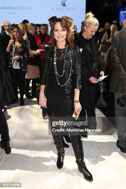 Jean Bork attends the Mercedes-Benz & ELLE present Callisti show during the MBFW Berlin January 2018 at ewerk on January 16, 2018 in Berlin, Germany.