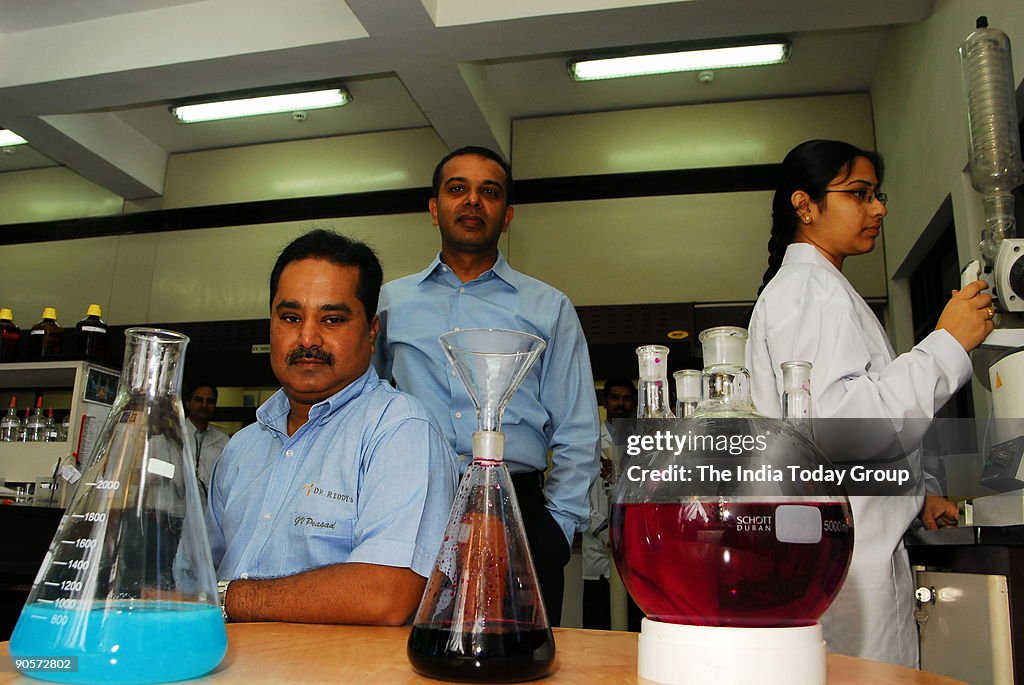 At Reddy GV Prasad , CEO with Satish Reddy MD Dr Reddy Labs, poses with... News ...