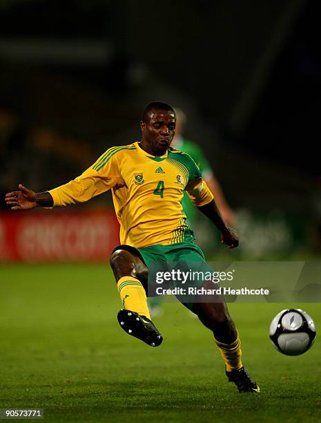 Aaron Mokoena of South Africa in action during the International friendly match between Republic of Ireland and South Africa at Thomond Park on...