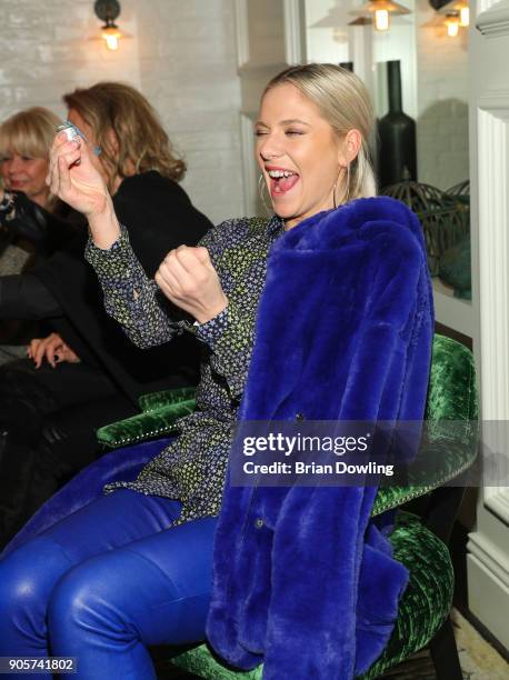 Actress Cheyenne Pahde attends the Riani After Show Party during the MBFW Berlin January 2018 at Grace Restaurant on January 16, 2018 in Berlin,...