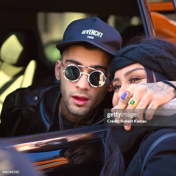 Zayn Malik is seen on January 15, 2018 in New York City.