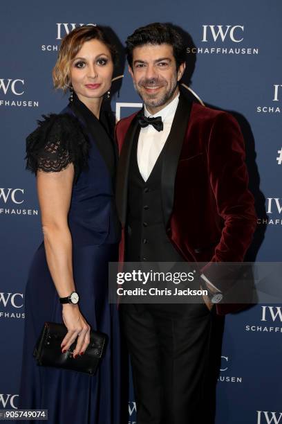 Anna Ferzetti and Pierfancesco Favino attend the IWC Schaffhausen Gala celebrating the Maisons 150th anniversary and the launch of its Jubilee...