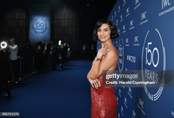 Tuba Buyukustun attends the IWC Schaffhausen Gala celebrating the Maisonís 150th anniversary and the launch of its Jubilee Collection at the Salon...