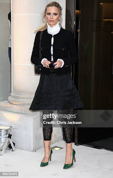 Model Laura Bailey attends Vogue and Burberry's cocktail reception as part of 'Fashion's Night Out' on September 10, 2009 in London, England.