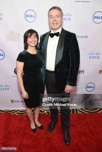 Cisco Systems Principal Engineer Serpil Bayraktar and Cisco CTO of Engineering and Chief Architect Dave Ward attend the Advanced Imaging Society 2018...