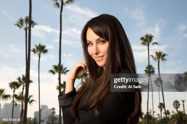 The infamous "Poker Princess" Molly Bloom is photographed for Los Angeles Times on November 29, 2017 in Los Angeles, California. PUBLISHED IMAGE....