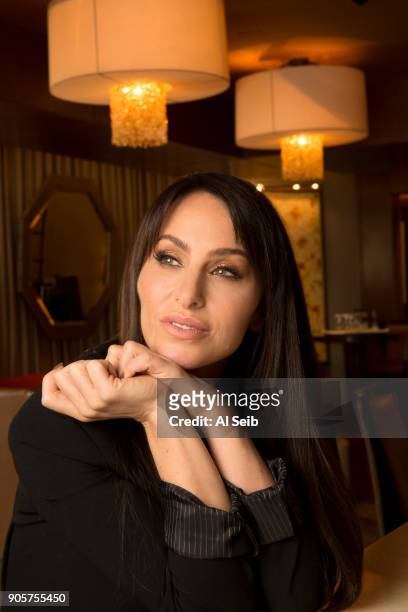 The infamous "Poker Princess" Molly Bloom is photographed for Los Angeles Times on November 29, 2017 in Los Angeles, California. PUBLISHED IMAGE....