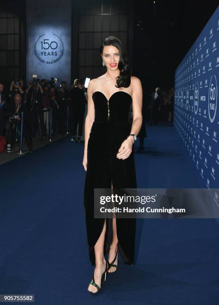 Adriana Lima attends the IWC Schaffhausen Gala celebrating the Maisons 150th anniversary and the launch of its Jubilee Collection at the Salon...