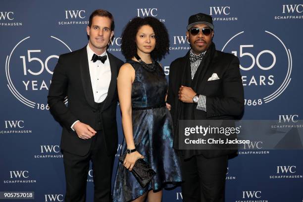 Schaffhausen CEO Christoph Grainger-Herr, Anissa Martell Harland and Eric Harland attend the IWC Schaffhausen Gala celebrating the Maisons 150th...