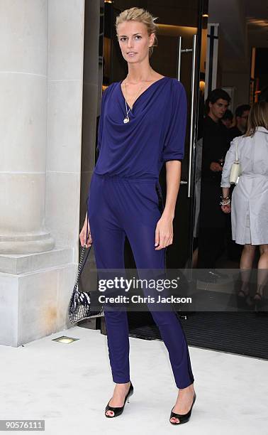 Model Jaquetta Wheeler attends Vogue and Burberry's cocktail reception as part of 'Fashion's Night Out' on September 10, 2009 in London, England.