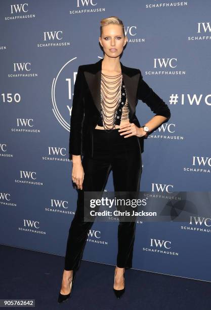 Karolina Kurkova attends the IWC Schaffhausen Gala celebrating the Maisons 150th anniversary and the launch of its Jubilee Collection at the Salon...