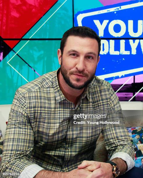 Pablo Schreiber visits the Young Hollywood Studio on January 16, 2017 in Los Angeles, California.