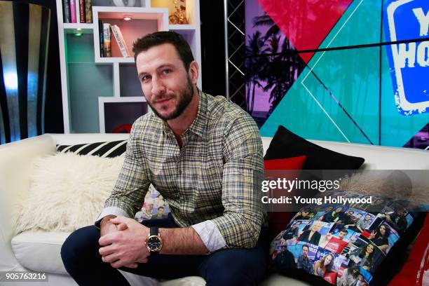 Pablo Schreiber visits the Young Hollywood Studio on January 16, 2017 in Los Angeles, California.