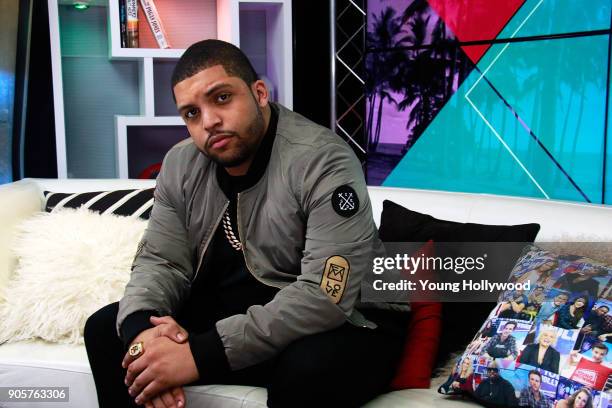 Shea Jackson Jr. Visits the Young Hollywood Studio on January 16, 2017 in Los Angeles, California.