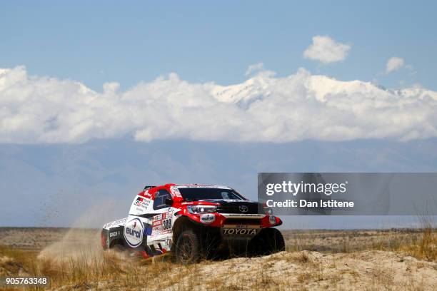 Bernhard Ten Brinke of the Netherlands and Toyota Gazoo Racing drives with co-driver Michel Perin of France in the Toyota Car in the Classe : T1.1 :...