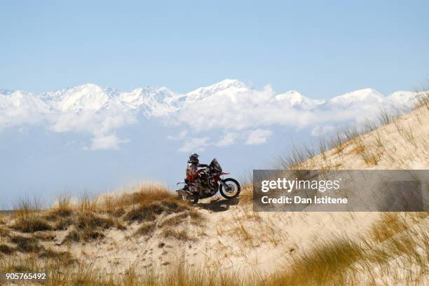 Alberto Santiago Ontiveros of Argentina and San Juan rides a Honda CRF 450 bike in the Classe 2.1 : Super Production during stage ten of the 2018...