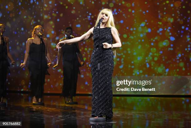 Paloma Faith performs at the IWC Schaffhausen Gala celebrating the Maison's 150th anniversary and the launch of its Jubilee Collection at the Salon...