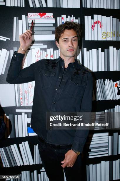 Model Francisco Lachowski attends the Manifesto Sonia Rykiel - 5Oth Birthday Party at the Flagship Store Boulevard Saint Germain des Pres on January...