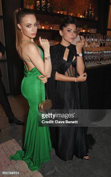 Xenia Tchoumi and Kanika Kapoor attend the IWC Schaffhausen Gala celebrating the Maison's 150th anniversary and the launch of its Jubilee Collection...