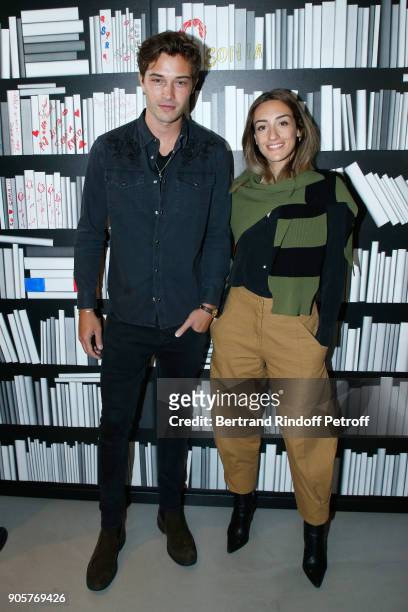 Model Francisco Lachowski and Fashion Blogger Kenza Sadoun attend the Manifesto Sonia Rykiel - 5Oth Birthday Party at the Flagship Store Boulevard...