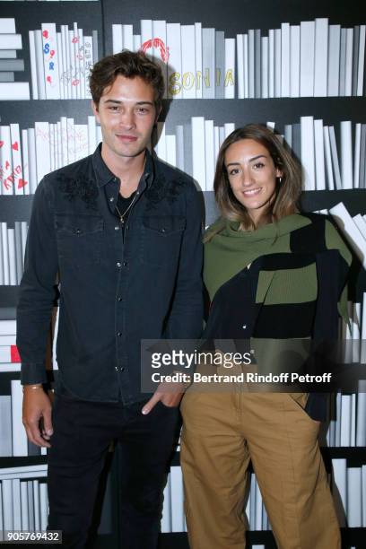 Model Francisco Lachowski and Fashion Blogger Kenza Sadoun attend the Manifesto Sonia Rykiel - 5Oth Birthday Party at the Flagship Store Boulevard...