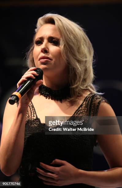 Chloe Lowery performing during the Performance Presentation of "Rocktopia" at SIR Studios on January 16, 2018 in New York City.