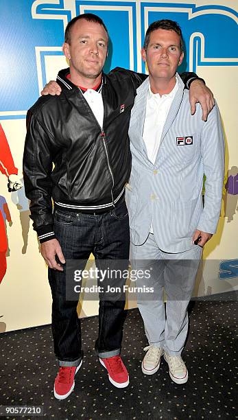 Directors Guy Ritchie and Nick Love attend the UK Premiere of 'The Firm' at Vue West End on September 10, 2009 in London, England.