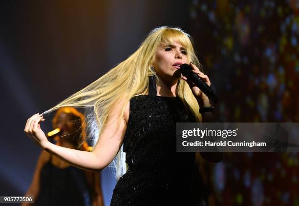 Paloma Faith performs at the IWC Schaffhausen Gala celebrating the Maisons 150th anniversary and the launch of its Jubilee Collection at the Salon...