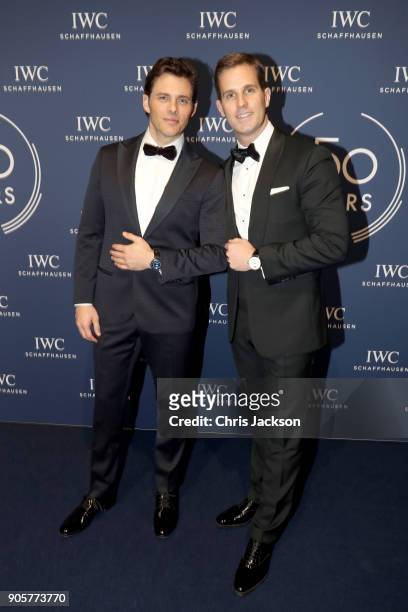 James Marsden and Christoph Grainger-Herr attend the IWC Schaffhausen Gala celebrating the Maisons 150th anniversary and the launch of its Jubilee...