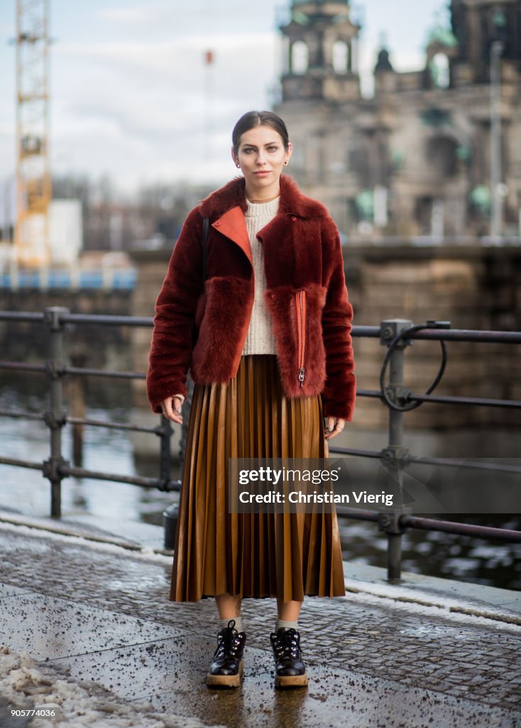 Street Style - Berlin Fashion Week January 2018