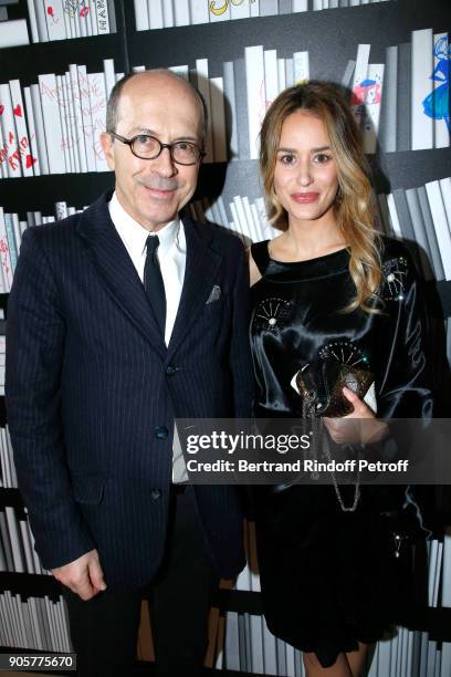 Of Sonia Rykiel, Jean-Marc Loubier and actress Alice David attend the Manifesto Sonia Rykiel - 5Oth Birthday Party at the Flagship Store Boulevard...