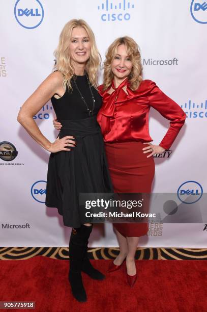 The Advanced Imaging Society EVP Debbie Menin and Variety Chief Marketing Officer Dea Lawrence attend the Advanced Imaging Society 2018 Lumiere...